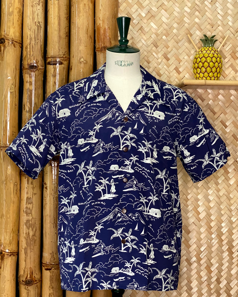 Micky Oye Waimea Bay Aloha Shirt