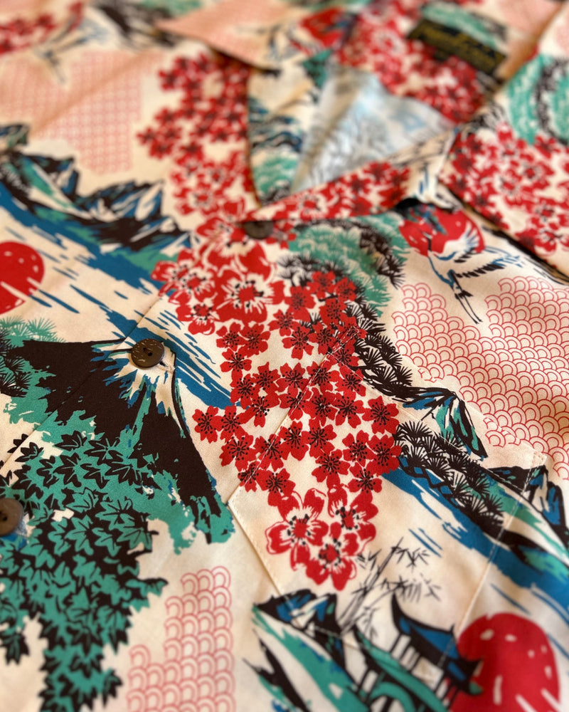 Micky Oye Land of the Fujiyama Aloha Shirt